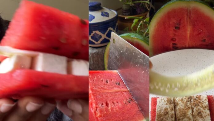 Watermelon Paneer Sandwich