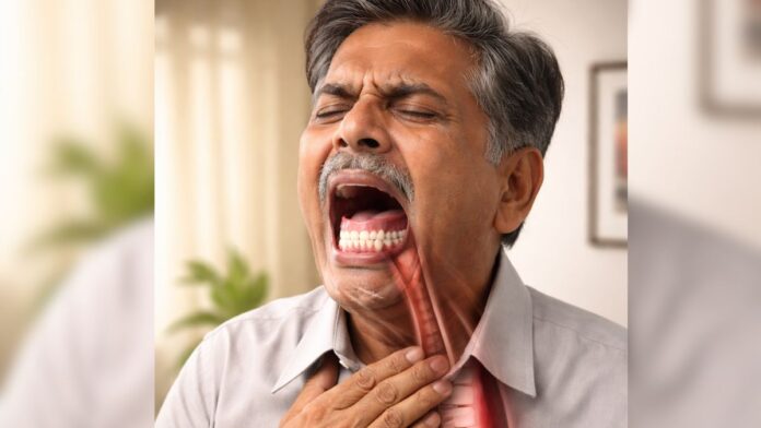 Denture Stuck in Food Pipe