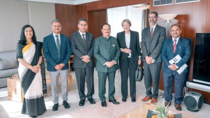 JP Nadda Hold Bilateral Meeting