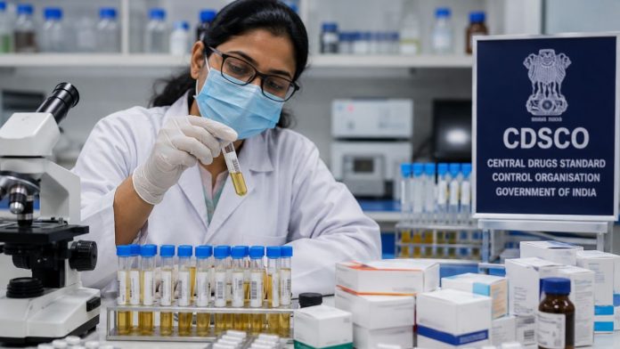 Drug testing at official lab setting