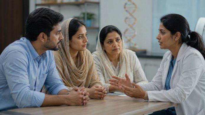Consultation in a medical office setting