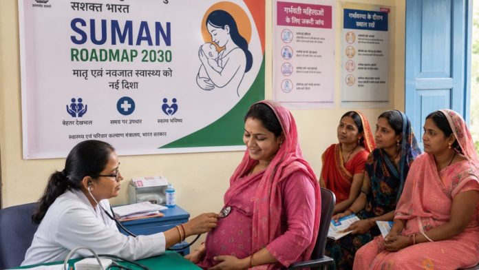 Maternal health checkup at clinic