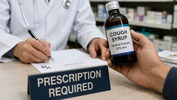 Prescription and cough syrup consultation