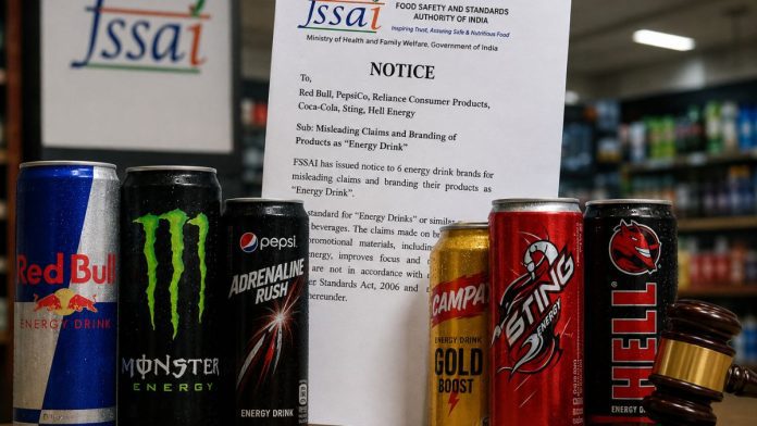 FSSAI issues notice on energy drinks