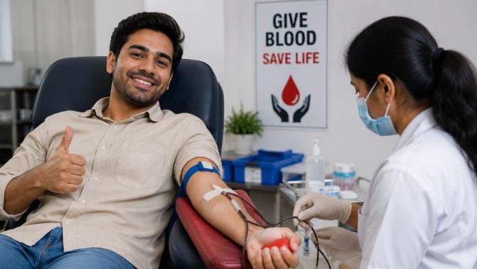 Blood donation with a smile