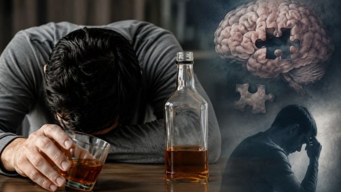 Alcohol and despair: fractured mind